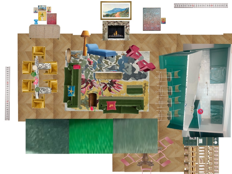 Great Room Space Planning Scale Mood Board by dl2407 on Style Sourcebook