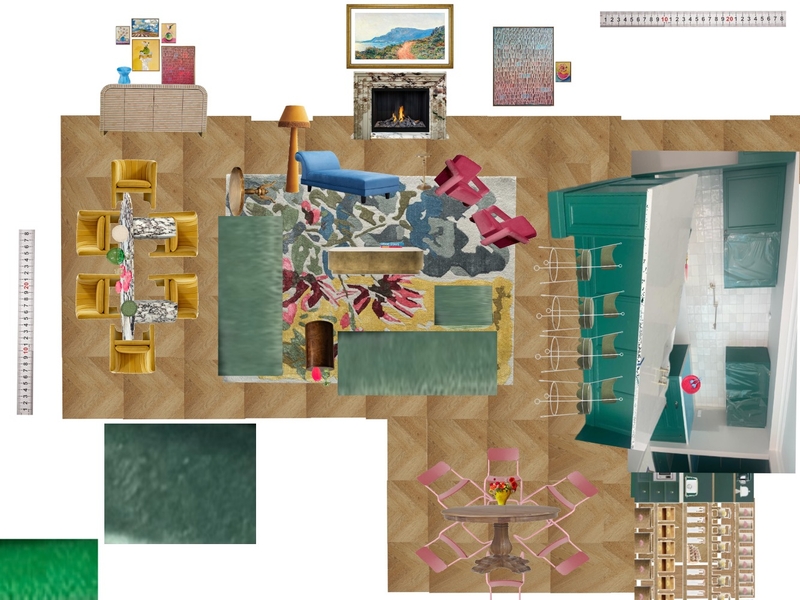 Great Room Space Planning Scale Mood Board by dl2407 on Style Sourcebook