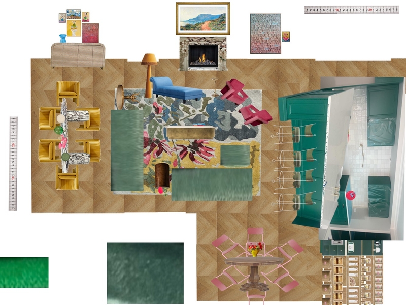Great Room Space Planning Scale Mood Board by dl2407 on Style Sourcebook