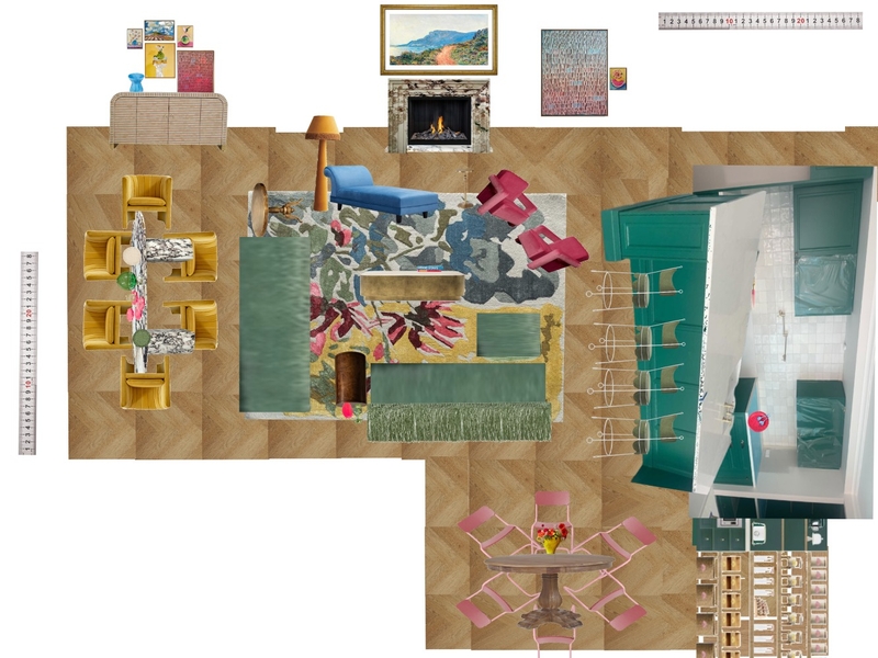 Great Room Space Planning Scale Mood Board by dl2407 on Style Sourcebook