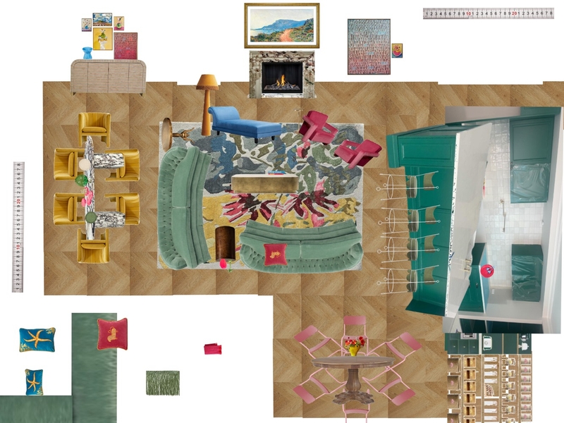 Great Room Space Planning Scale Mood Board by dl2407 on Style Sourcebook