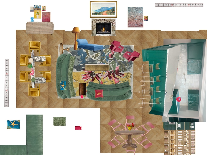 Great Room Space Planning Scale Mood Board by dl2407 on Style Sourcebook