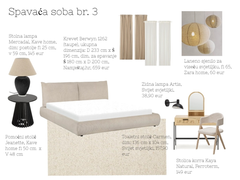 Spavaća soba br.3 Mood Board by acikovic on Style Sourcebook