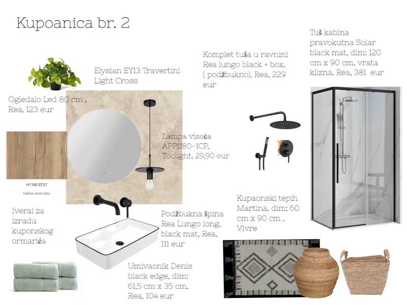 Kupaonica br.2 Mood Board by acikovic on Style Sourcebook