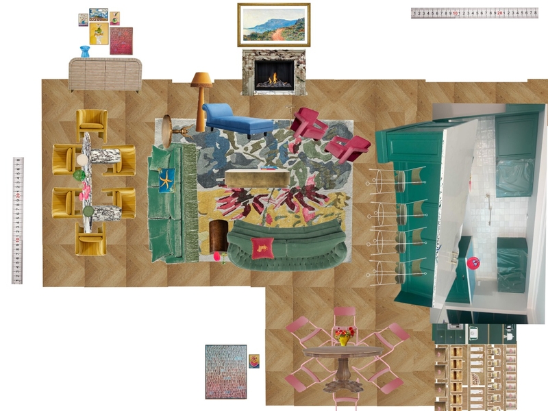 Great Room Space Planning Scale Mood Board by dl2407 on Style Sourcebook
