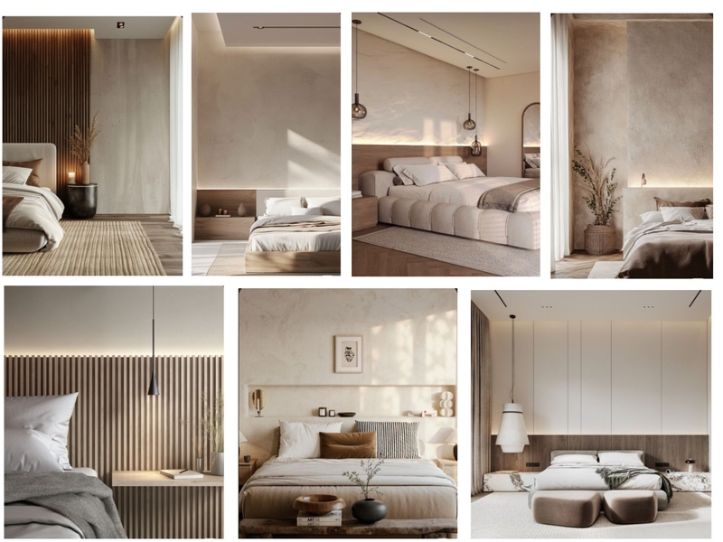 Reid Monty Bed Inspo Mood Board by staged design on Style Sourcebook
