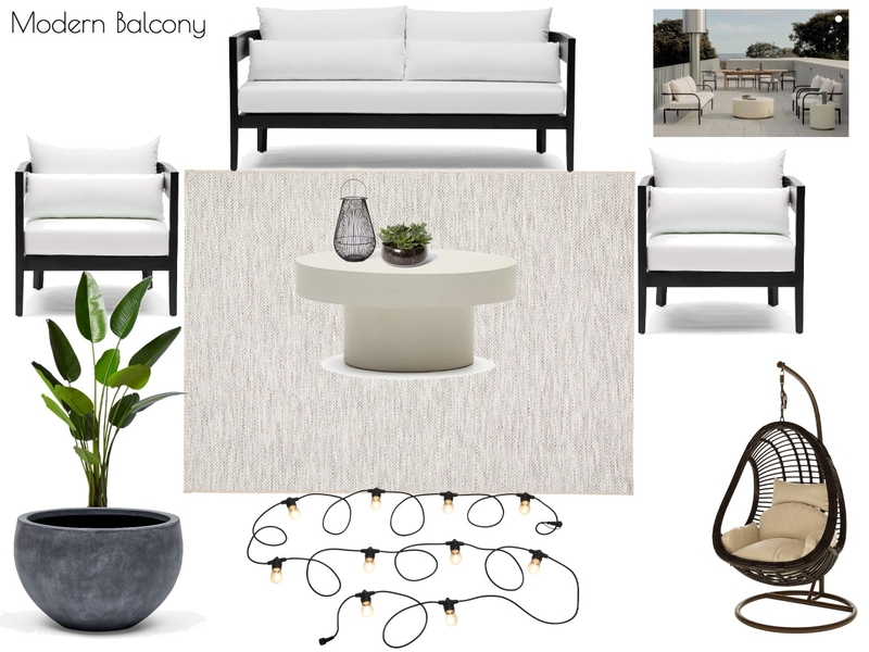 Modern Balcony Mood Board by NookNest Pty Ltd on Style Sourcebook