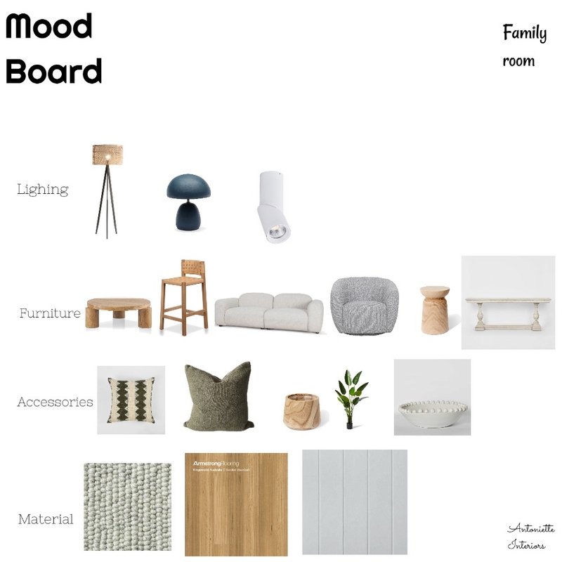 Family room Mood Board by Antoniette on Style Sourcebook
