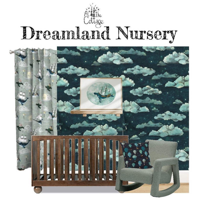 Dreamland Nursery Mood Board by At the Cottage by Megan Martin on Style Sourcebook