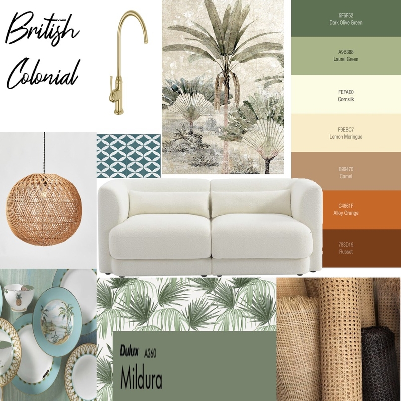 Mood Board British Colonial final Mood Board by Bella1970 on Style Sourcebook
