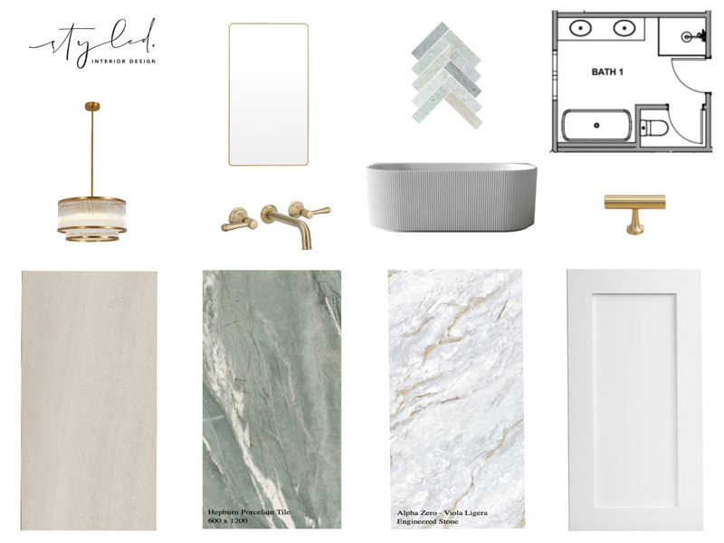 Ballinger - Bath 1 Mood Board by Styled Interior Design on Style Sourcebook