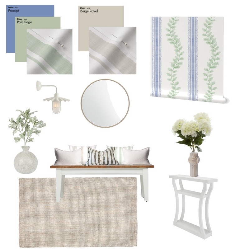 Botanical wallpaper hallway moodboard Mood Board by vine_art_design on Style Sourcebook