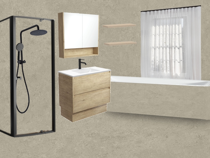 Evan's Bathroom - All beige Mood Board by Carley & Co. Design on Style Sourcebook