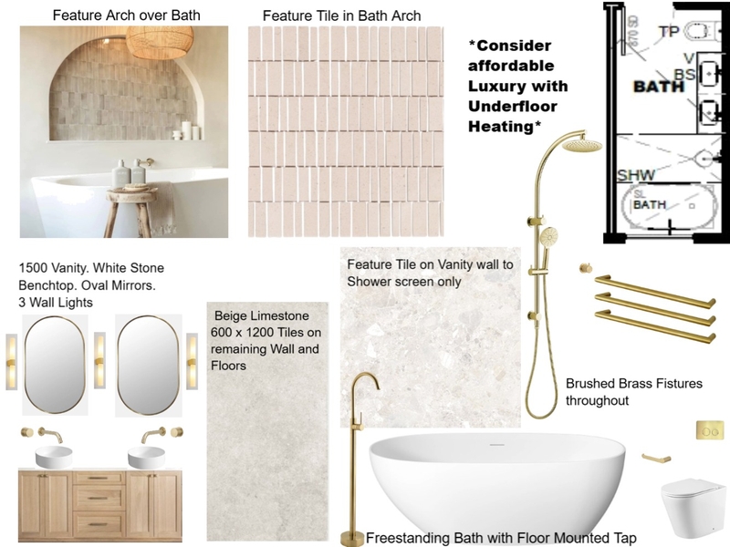 Reid Monty Main Bathroom Mood Board by staged design on Style Sourcebook