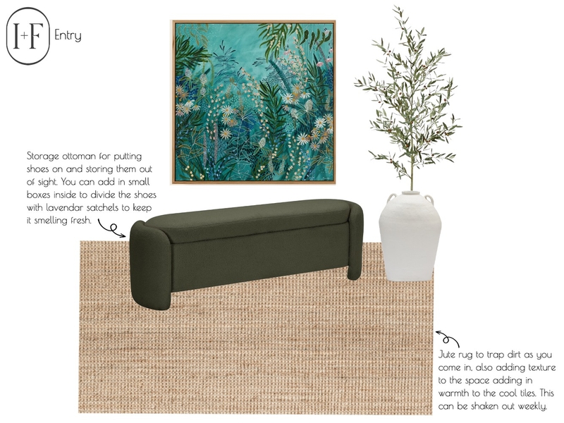 Entry Mood Board by Ivy + Finch Design on Style Sourcebook