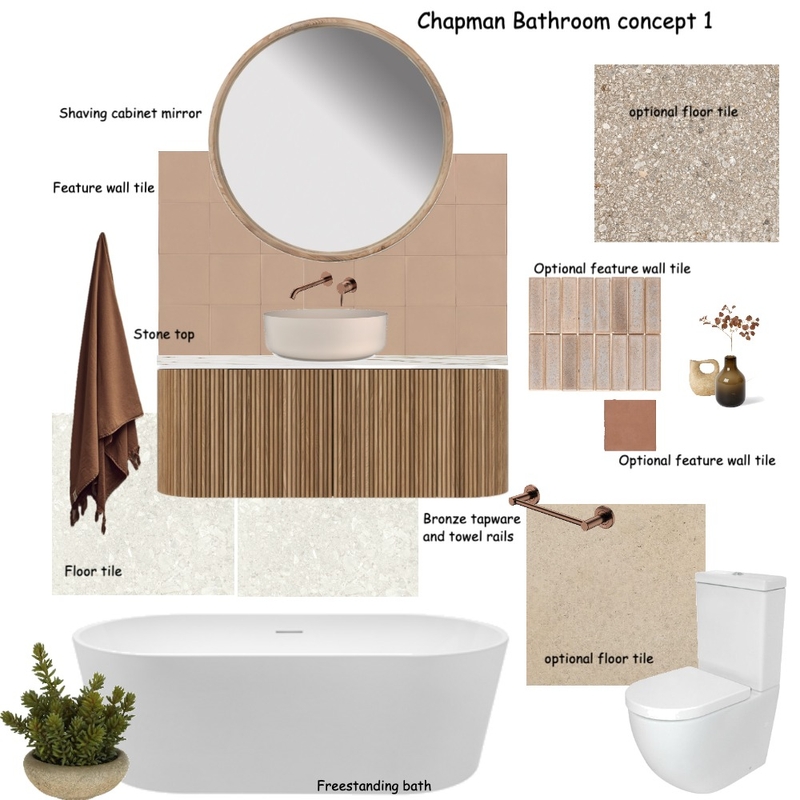 Chapman bathroom concept 1 Mood Board by Susan Conterno on Style Sourcebook