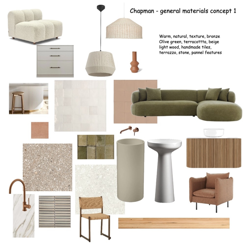 Chapmans general materials concept 1 Mood Board by Susan Conterno on Style Sourcebook