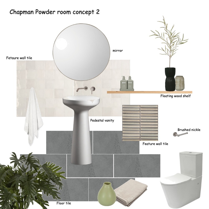 Chapman powder room concept 2 Mood Board by Susan Conterno on Style Sourcebook