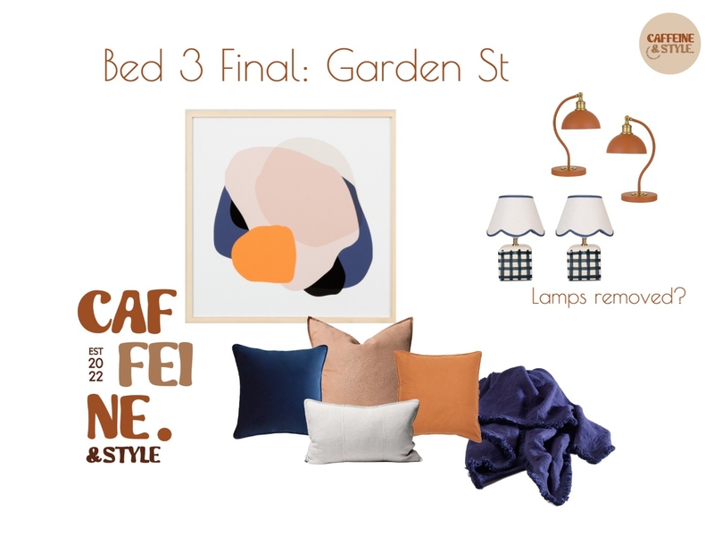 Bedroom 3 - Garden St (FINAL) Mood Board by Caffeine and Style Interiors - Shakira on Style Sourcebook