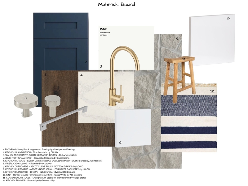 MATERIAL BOARD - KITCHEN Mood Board by Hayley Parker on Style Sourcebook