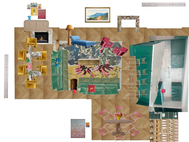 Great Room Space Planning Scale Mood Board by dl2407 on Style Sourcebook