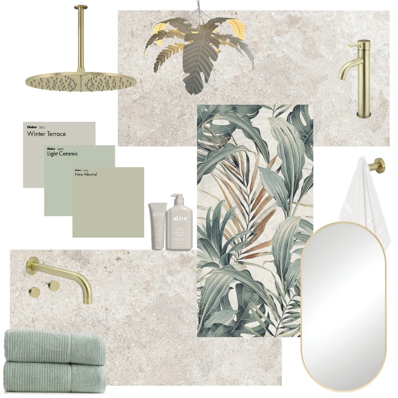 Leafy Green SW Mood Board by Beaumont Tiles Strathpine on Style Sourcebook