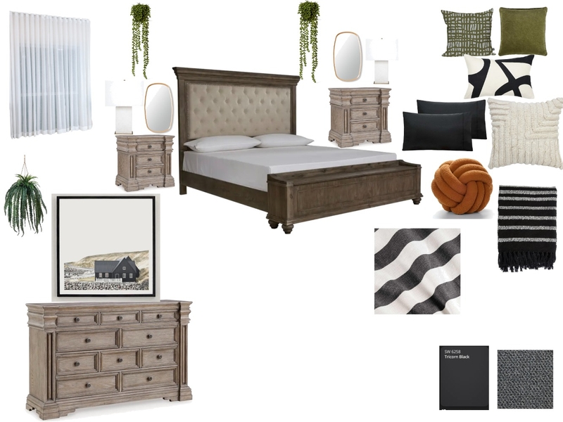 Master Bedroom black and white Mood Board by alexk.gc24 on Style Sourcebook