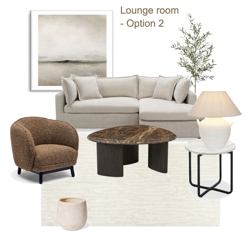 JR_Lounge Room Option 2 Mood Board by MEL MAR DESIGN on Style Sourcebook