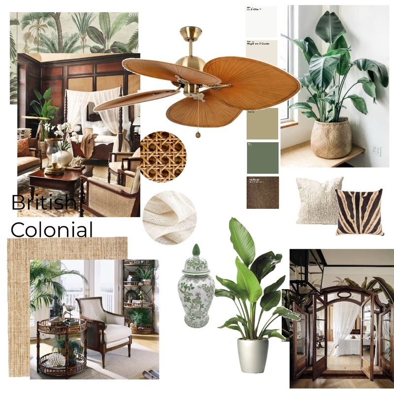 British Colonial Mood Board by Renee Wratih on Style Sourcebook