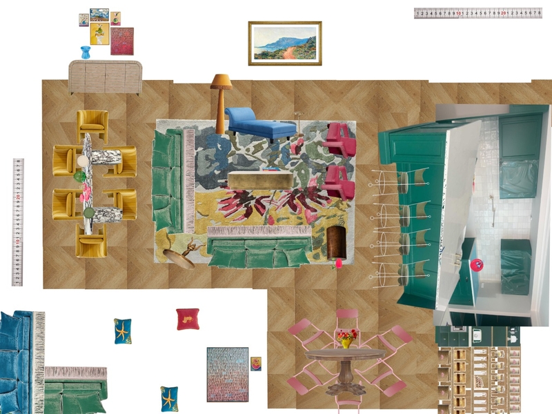 Great Room Space Planning Scale Mood Board by dl2407 on Style Sourcebook