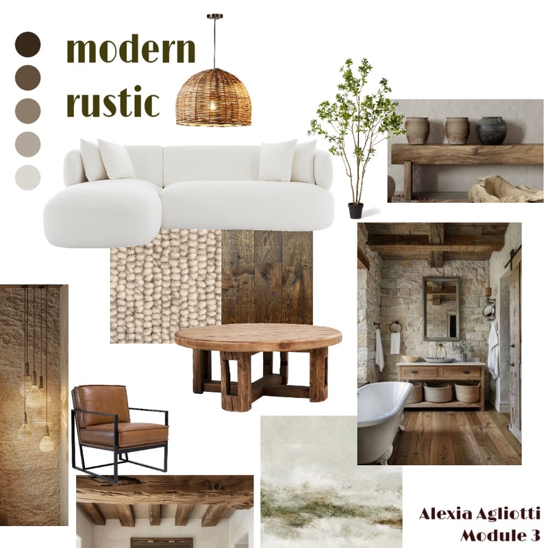 modern rustic mood board Mood Board by Alexia.Agliotti on Style Sourcebook