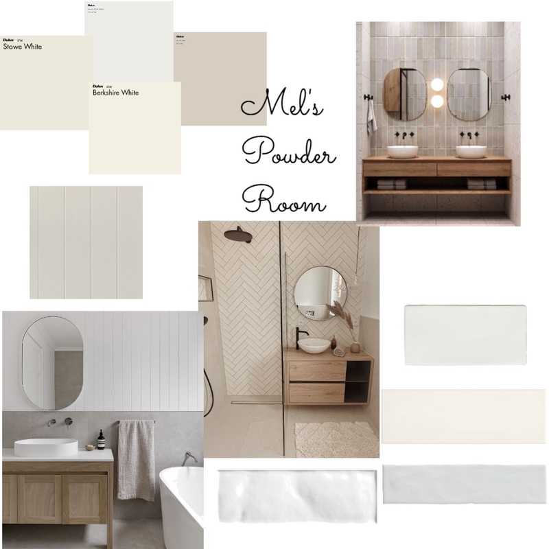Mels Powder Room Mood Board by Lara Elford on Style Sourcebook