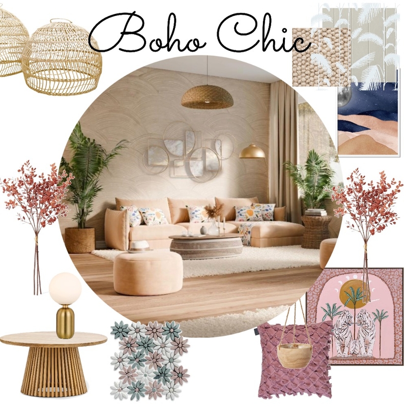 Boho chic Mood Board by Serenity Interiors on Style Sourcebook