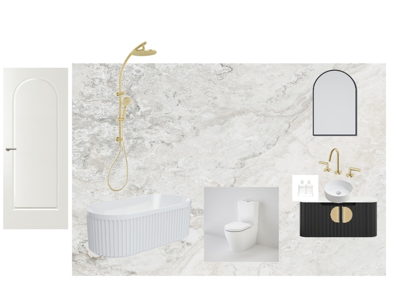 Black/Gold Bathroom Mood Board by SandyR93 on Style Sourcebook