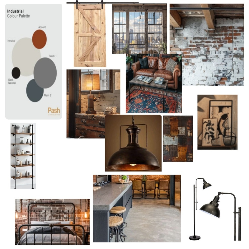 Industrial Style Mood Board by Chiefdesigns! on Style Sourcebook