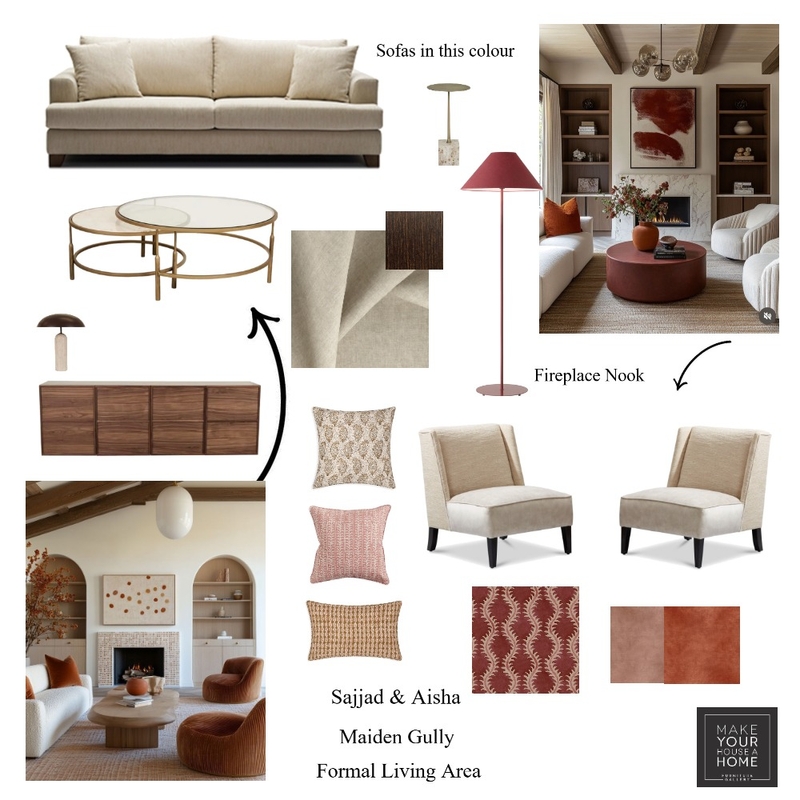 Sajjad & Aisha - Formal Living Area Mood Board by MarnieDickson on Style Sourcebook