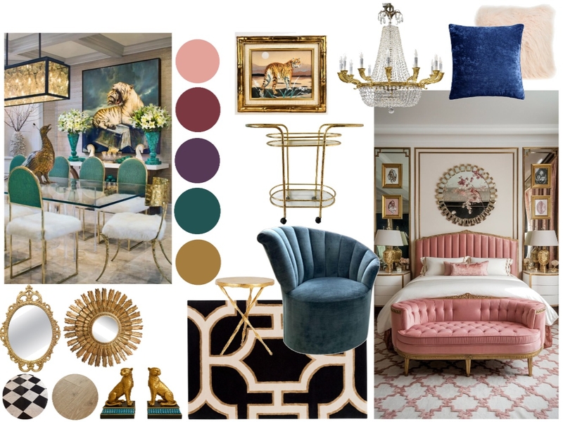 Hollywood Glam Mood Board by Alicedev on Style Sourcebook