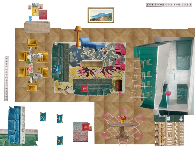 Great Room Space Planning Scale Mood Board by dl2407 on Style Sourcebook