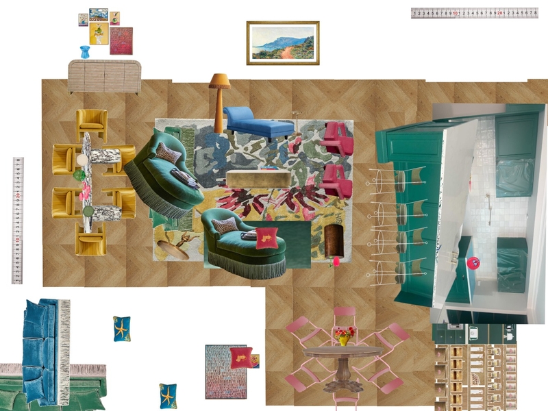 Great Room Space Planning Scale Mood Board by dl2407 on Style Sourcebook