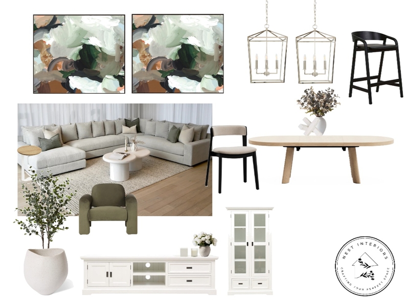 Charlene - V3 Living/Dining Mood Board by Nest Interiors on Style Sourcebook