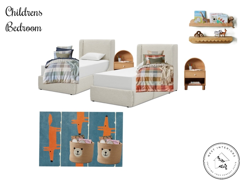 Childrens Bedroom, 21D Norman Street, Wembley Downs Mood Board by Nest Interiors on Style Sourcebook