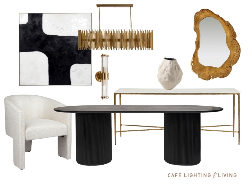 Dining Luxe Mood Board by CAFE LIGHTING & LIVING on Style Sourcebook
