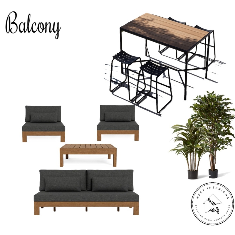 Balcony, 21D Norman Street, Wembley Downs Mood Board by Nest Interiors on Style Sourcebook
