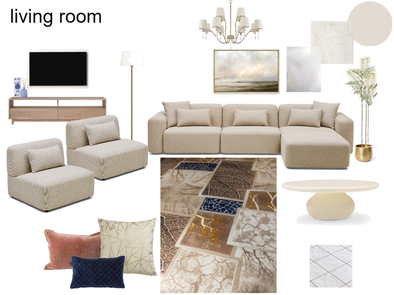Living room beige  chairs Mood Board by Menna Hesham on Style Sourcebook
