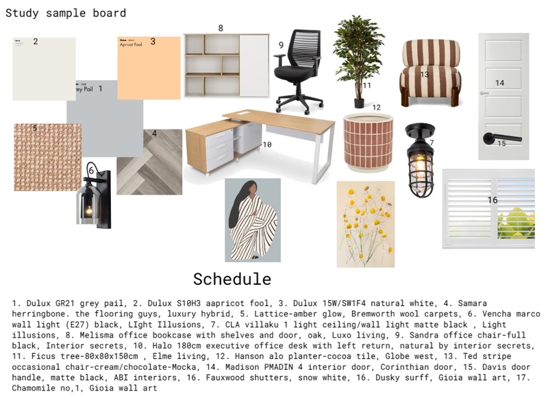 study sample board Mood Board by Vicky Moetjie on Style Sourcebook