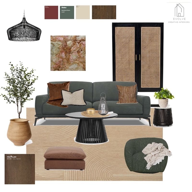 contemporary lounge Mood Board by Evolve Creative Interiors on Style Sourcebook