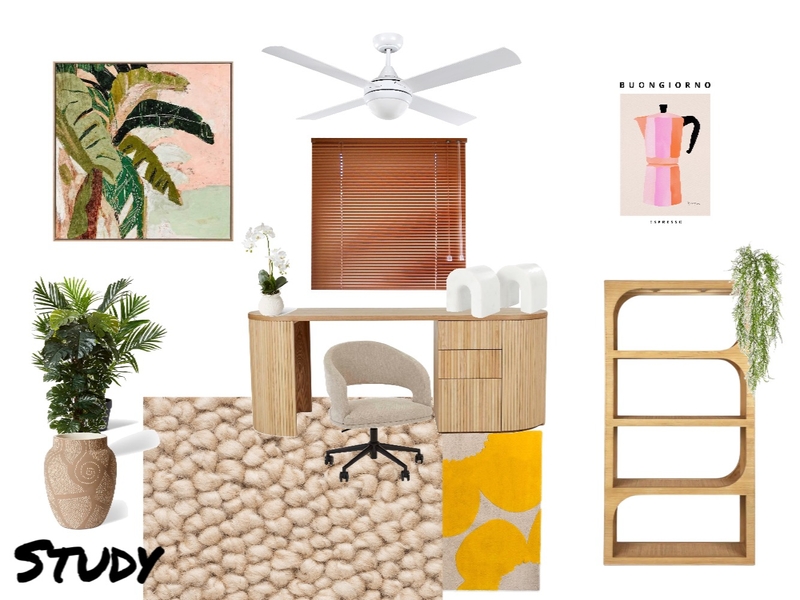 Boho study Mood Board by Haninha on Style Sourcebook