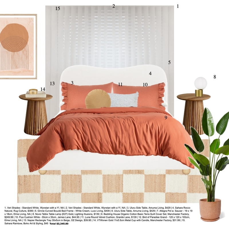 Project 2 - Home Staging - Bedroom Mood Board by cindy.b.richardson@outlook.com on Style Sourcebook