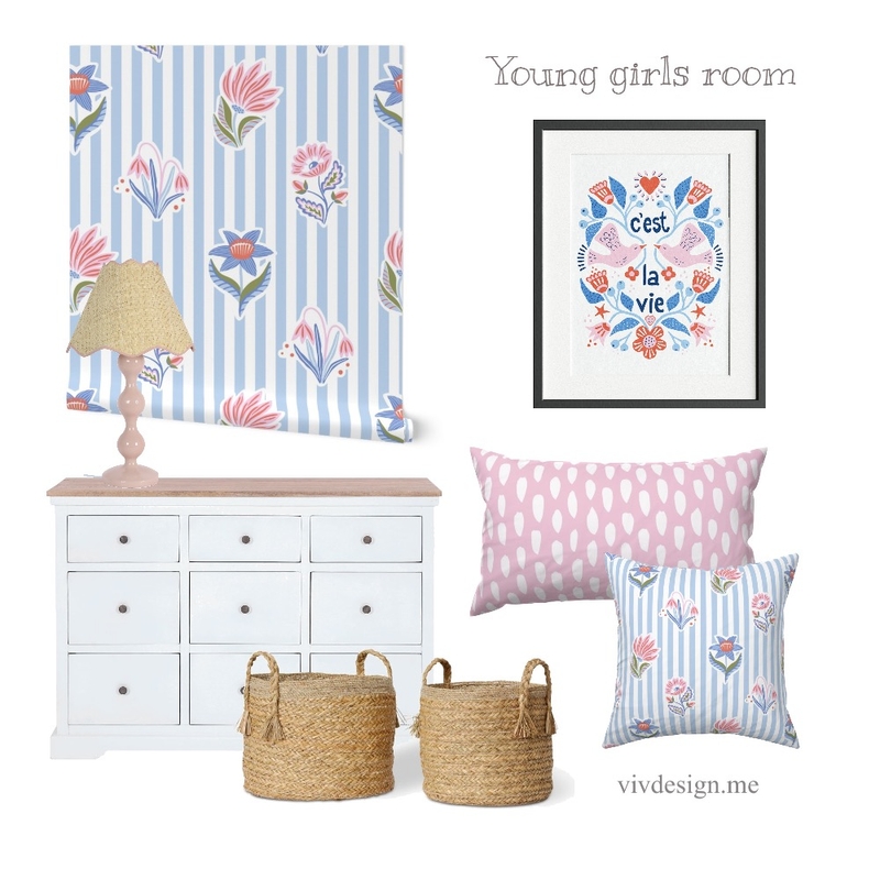 Young girls room Mood Board by Vivdesign on Style Sourcebook
