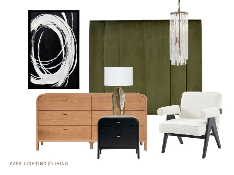 Bedroom Mood Board by CAFE LIGHTING & LIVING on Style Sourcebook